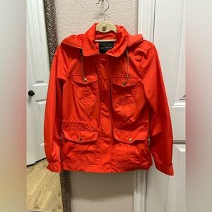 Talbots Orange Rain Jacket